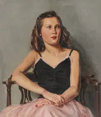 Raymond John Wendell, The Young Ballerina -, Oil on canvas laid down