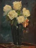 Brüno, Floral Still Life ‐, Oil on board