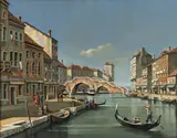 The Grand Canal, Venice by Continental School, Oil on canvas, sold Apr 2023