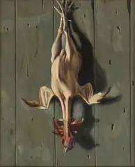 Jack J. Hartert, A Plucked Rooster ‐, Oil on board