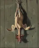 Jack J. Hartert, A Plucked Rooster ‐, Oil on board