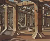 European School, Construction Workers Building Cathedral