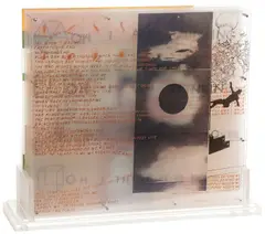 Opal Gospel by Robert Rauschenberg, Ten screenprints on clear acrylic panels on lucite base, with engraved steel cover, and original inscribed wood shipping, sold Apr 2023