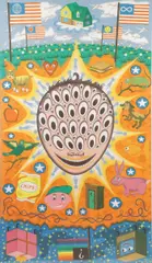 Rodney Greenblat, Untitled composition, Serigraph