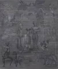 Human Nature Series by Gillian Brown, Acrylic and chalk on canvas, sold Apr 2023