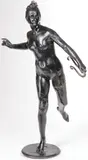 Frederick William MacMonnies, Diana -, Bronze with dark brown patina (with some damage)
