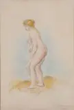 Baigneuse debout, en pied - by Pierre-Auguste Renoir, Lithograph in color on laid paper, sold Dec 2022