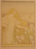 Paul Berthon, Les Amis des arts de la Manche -, Color lithograph on paper
