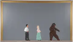 Nicholas Africano, You'll Have to Kill Me First -, Oil, acrylic, & magna on enamel on Masonite
