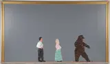Nicholas Africano, You'll Have to Kill Me First -, Oil, acrylic, & magna on enamel on Masonite
