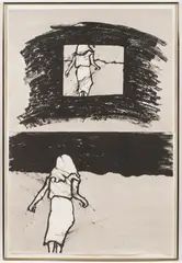 Ida Applebroog, Just Watch and See (diptych) -, Lithograph