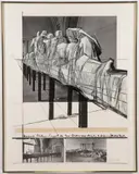 Christo, Wrapped Statues;, Screenprint in colors and photo-collage on paper