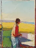 Dennis Hare, Figure on Porch -, Oil on canvas