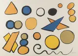 Alphabet et Serpent- by Alexander Calder, Color lithograph, sold Dec 2022