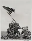 Joe Rosenthal, Raising of the Flag at Iwo Jima -, Gelatin Silver print, printed by Time Life Photo Labs 1995