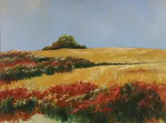 Ellen Glasgow, Sumac Row, Oil on canvas