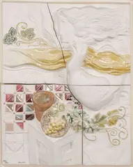 Sunol Munoz Ramos Alvar, The Four Seasons – Autumn -, Glazed ceramic relief sculpture