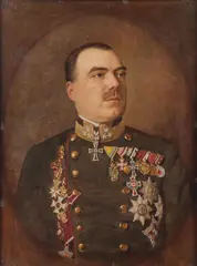 F. Svoboda, Portrait of Lieutenant Colonel Michael Vorner -, Oil on canvas with feigned oval