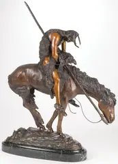 James Earle Fraser, End of the Trail, Bronze with brown patina – a very fine casting