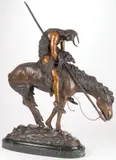 James Earle Fraser, End of the Trail, Bronze with brown patina – a very fine casting