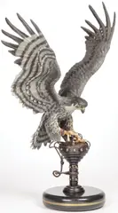 Chester Fields, Falcon Crest -, Bronze with polychrome patina
