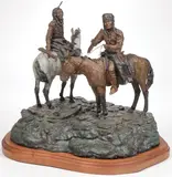 Jay Contway, Chiefs Little Wolf & Dull Knife of the Cheyenne Nation -, Bronze with polychrome patina