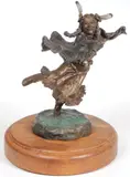 Jay Contway, Dancing Indian Maiden -, Bronze with multicolored patina