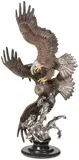 Chester Fields, Where Eagles Dare -, Bronze with polychrome patina