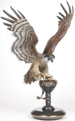 Chester Fields, Falcon Crest -, Bronze with polychrome patina