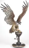 Chester Fields, Falcon Crest -, Bronze with polychrome patina