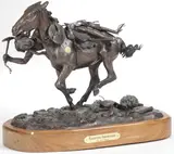 Jim Bryant, Magnificent Horsemanship -, Brown and polychrome patina