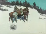 Frederic Remington, A Reconnaissance, Oil on canvas