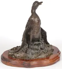 William Turner, Taking Flight -, Bronze with dark brown patina