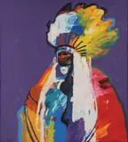 John Nieto, Chief Rain in the Face, Serigraph