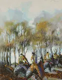 Earl Biss, Rider's Return -, Serigraph