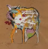 John Nieto, Coyote Medicine, Serigraph on handmade paper