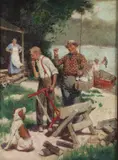 James McKell, Not a Chance, Oil on wood panel