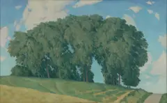 Marvin Cone, Rising Wind-, Oil on canvas