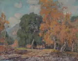 Orrin Augustine White, California Fall Landscape, Oil on canvas