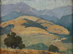 Charles Kilgore, California Landscape, Oil on artist board