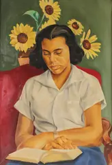 Dorothy Compton Wearing, Girl Reading -, Oil on canvas