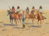 Clarence Arthur Ellsworth, The Captive, Oil on canvas