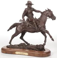 Jacks Bryant, Breakin, Bronze with brown patina