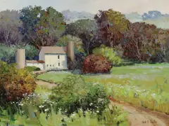 Kent Wallis, Soft Green Grass, Oil on canvas