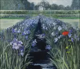 Clarice Smith, Blue Garden-, Oil on canvas