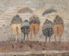 Zoran Mušič, Cavallini -, Oil on canvas