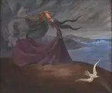 Ophelia- by Juan José Segura, Oil on canvas, sold Jul 2022