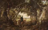 Edward J. Cobbett, Boy on Horseback, Oil on canvas