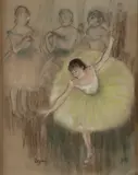 Edgar Degas, Dancer in Yellow, Pastel on paper