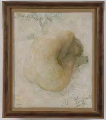 Alex Berdal, Nude and Snow, Oil on canvas